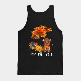 It's Fall Y'All Dog Halloween Day Costume Gift Tank Top